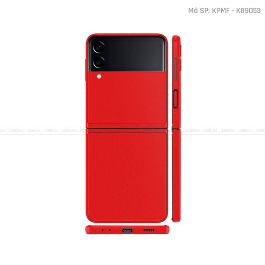 Dán Skin Galaxy Zflip4 Đổi Màu Đỏ Lì | K89053