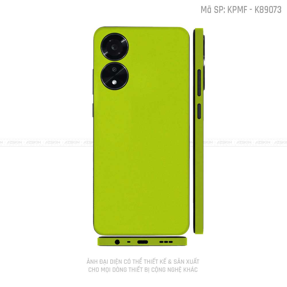 Miếng Dán Skin Điện Thoại OPPO A Series Màu Xanh Nõn | K89073