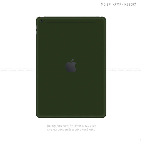 Dán Skin IPad Gen Màu Chuyền Màu Xanh Rêu | K89077