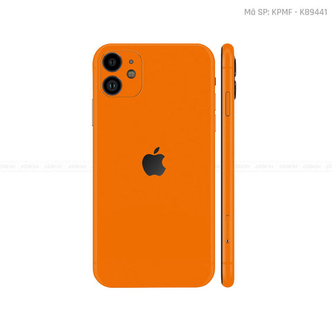 Dán Skin IPhone 11 Series Màu Cam | K89441