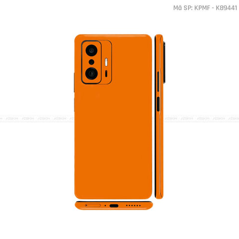 Dán Skin Xiaomi 11 Series Màu Cam Nhám | K89441
