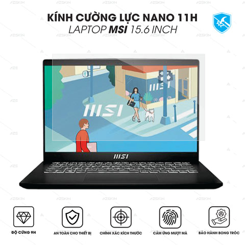 Miếng Dán Màn Hình Laptop MSI 15.6 Inch