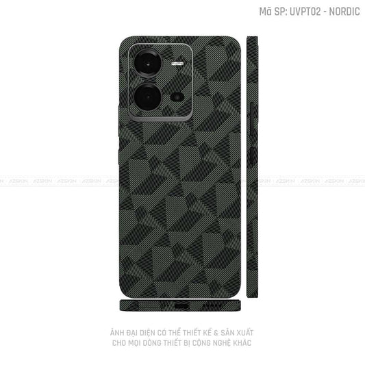 Dán Skin Vivo V Series Vân Noridc Xanh Midnight | UVPT02