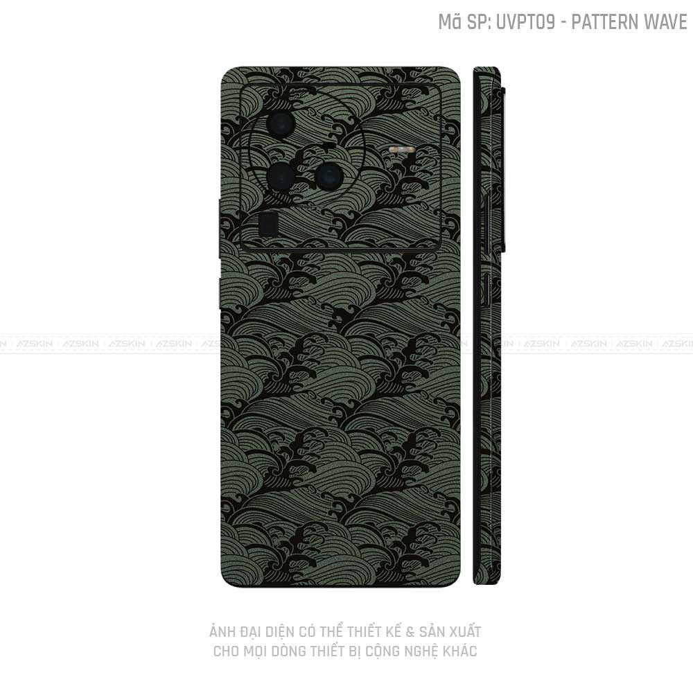 Dán Skin Vivo X Series Vân Pattern Wave Xanh Midnight | UVPT09