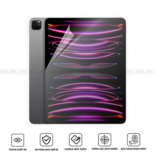 Miếng Dán Màn IPad Pro M2 Series - Màn Trong Suốt Pet HD