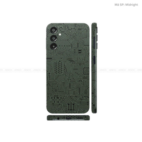 Dán Skin Galaxy A Series Vân Vi Mạch Xanh | UVPT01