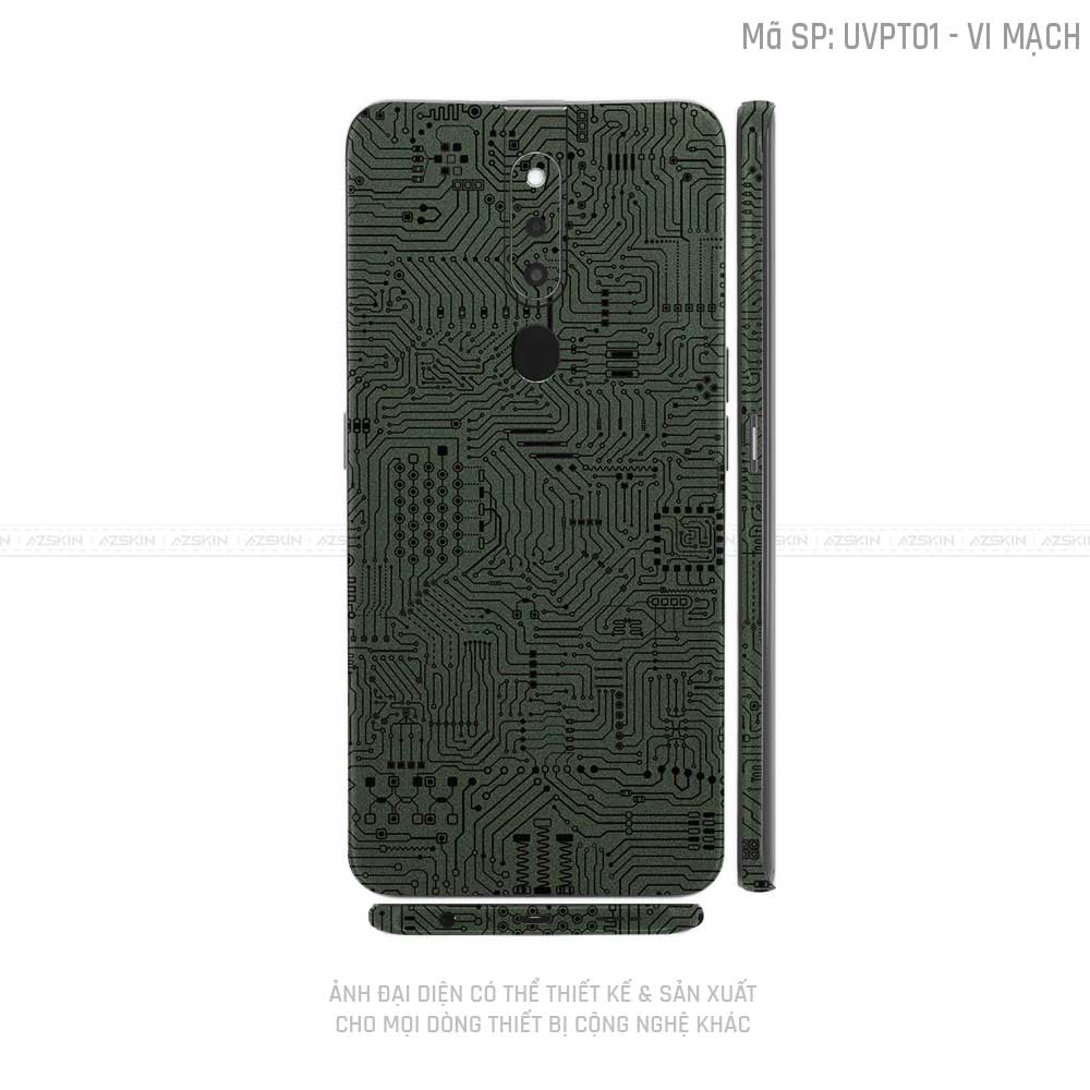 Miếng Dán Skin Điện Thoại OPPO F Series Vân Vi Mạch Midnight | UVPT01