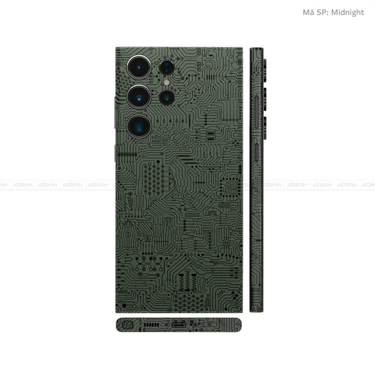 Dán Skin Galaxy S23 Series Vân Nổi Vi Mạch Xanh | UVPT01