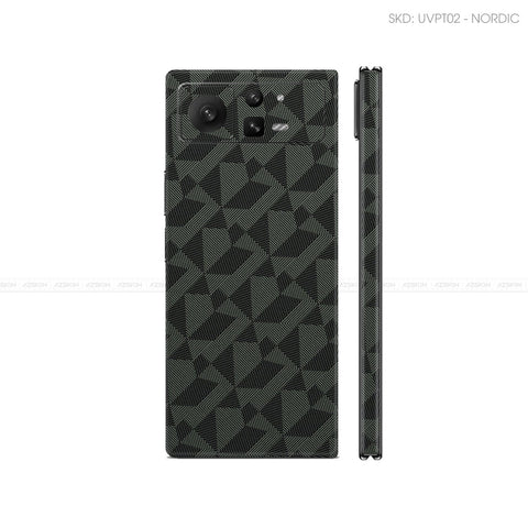 Dán Skin Điện Thoại Xiaomi Mix Fold Series Vân Nổi Nordic Midnight | UVPT02