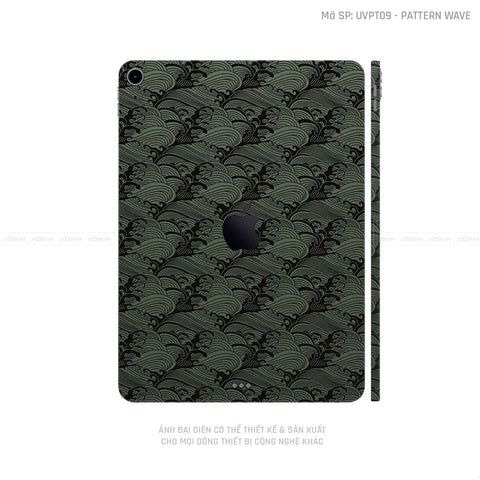 Dán Skin IPad Mini Series Vân Sóng Xanh | UVPT09