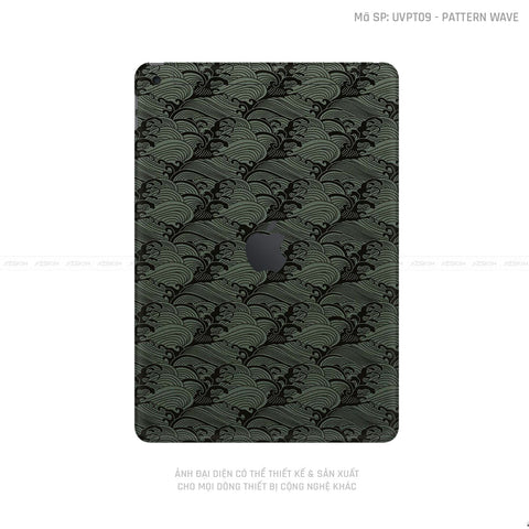 Dán Skin IPad Gen Series Vân Pattern AZ Xanh | UVPT09