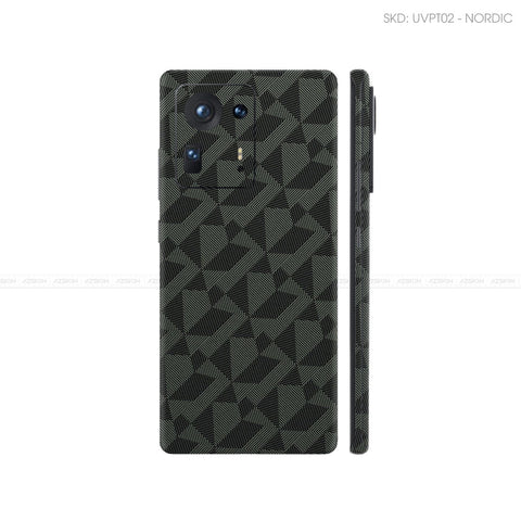 Dán Skin Điện Thoại Xiaomi Mi Mix Series Vân Nổi Nordic MIdnight | UVPT02