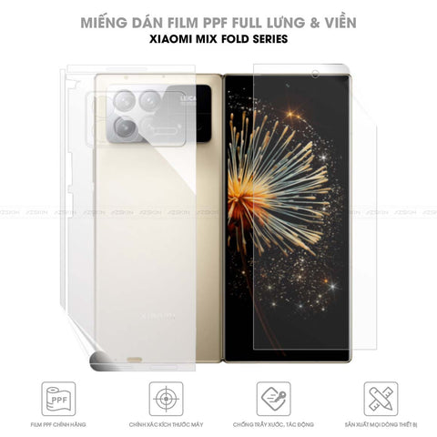 Miếng dán PPF Xiaomi Mi Mix Fold 1/2/3 full lưng viền