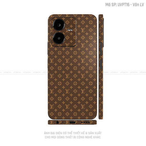 Dán Skin Vivo Y Series Vân Pattern LV Nâu | UVPT16