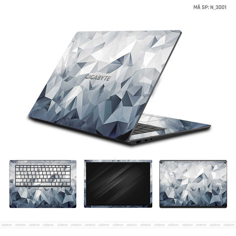 Dán Skin Laptop Gigabyte Hình 3D | N_3D01