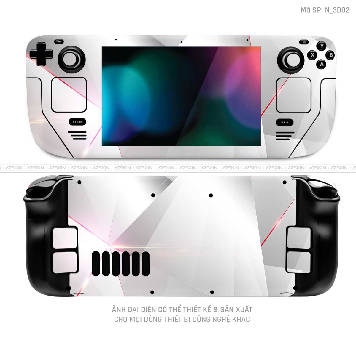 Dán Skin Máy Chơi Game Steam Deck Hình 3D | N_3D02
