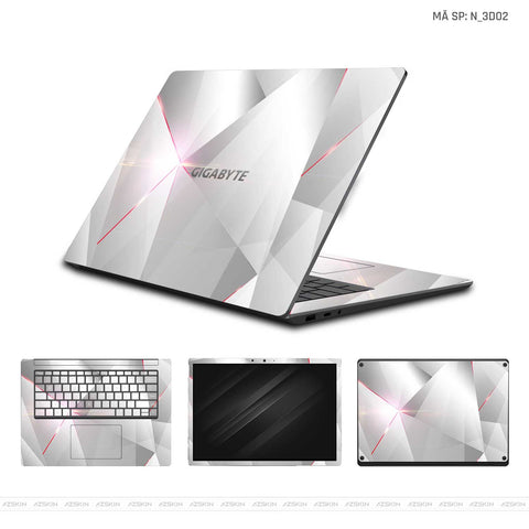 Dán Skin Laptop Gigabyte Hình 3D | N_3D02