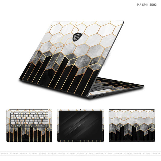 Dán Skin Laptop MSI Hình Nghệ Thuật 3D | N_3D03