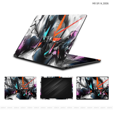 Dán Skin Laptop Gigabyte Hình 3D | N_3D06