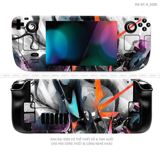 Dán Skin Máy Chơi Game Steam Deck Hình 3D | N_3D06