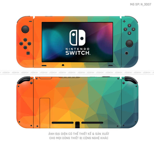 Dán Skin Máy Chơi Game Nintendo Switch Hình 3D | N_3D07