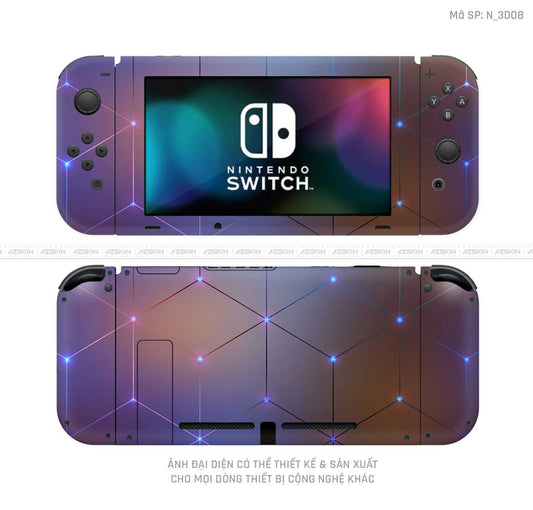 Dán Skin Máy Chơi Game Nintendo Switch Hình 3D | N_3D08