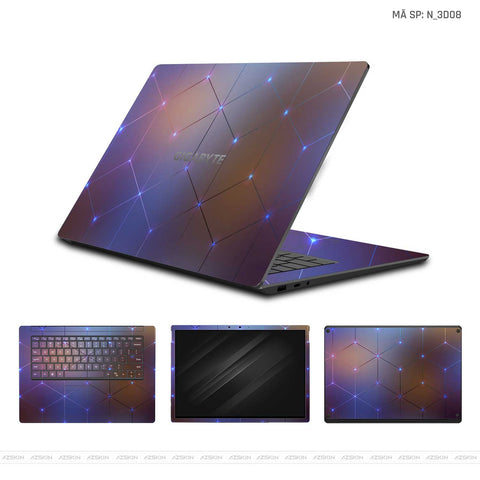 Dán Skin Laptop Gigabyte Hình 3D | N_3D08