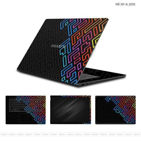 Dán Skin Laptop Gigabyte Hình 3D | N_3D10