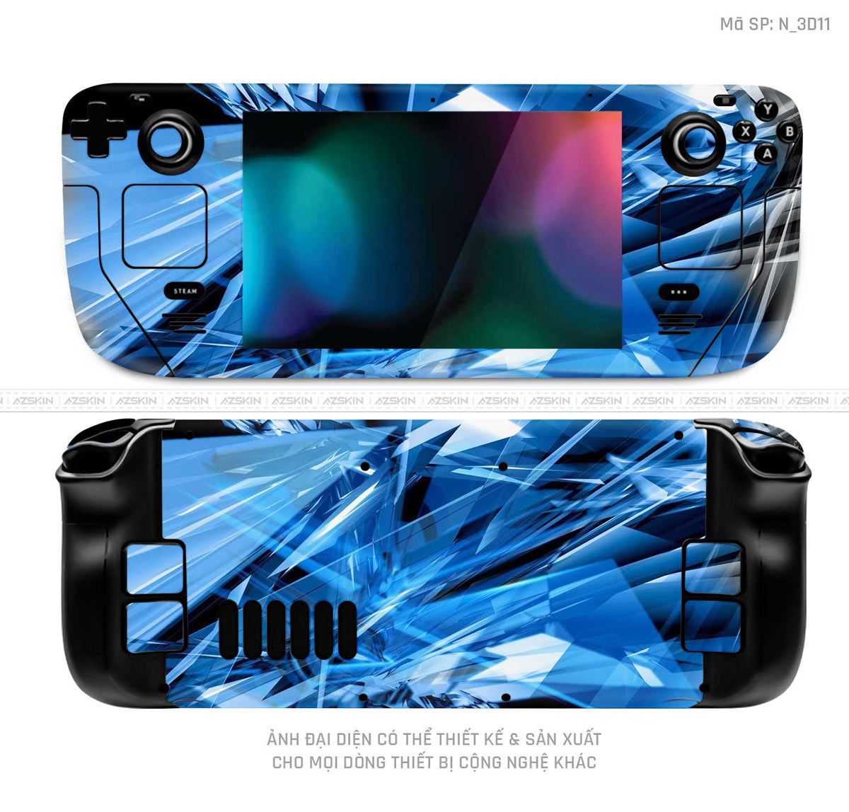 Dán Skin Máy Chơi Game Steam Deck Hình 3D | N_3D11