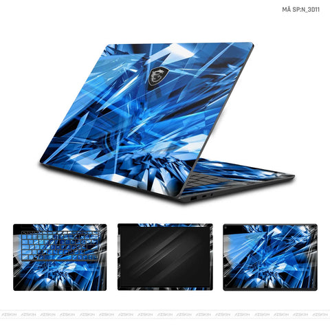 Dán Skin Laptop MSI Hình Nghệ Thuật 3D | N_3D11