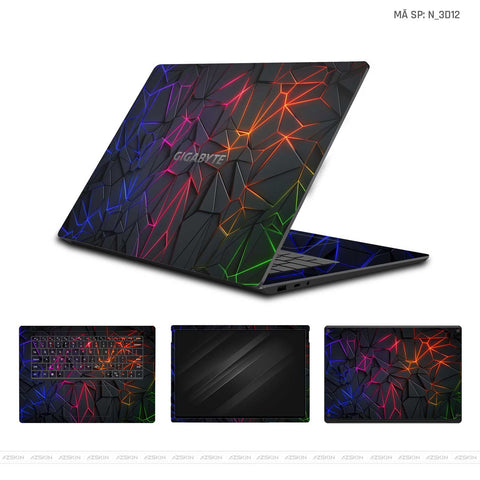 Dán Skin Laptop Gigabyte Hình 3D | N_3D12