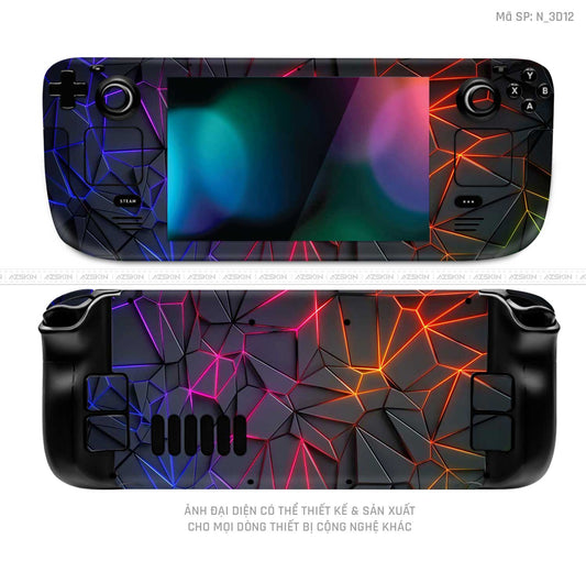 Dán Skin Máy Chơi Game Steam Deck Hình 3D | N_3D12