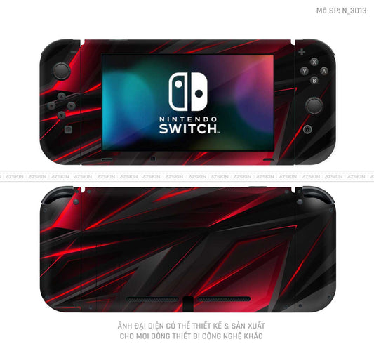 Dán Skin Máy Chơi Game Nintendo Switch Hình 3D | N_3D13