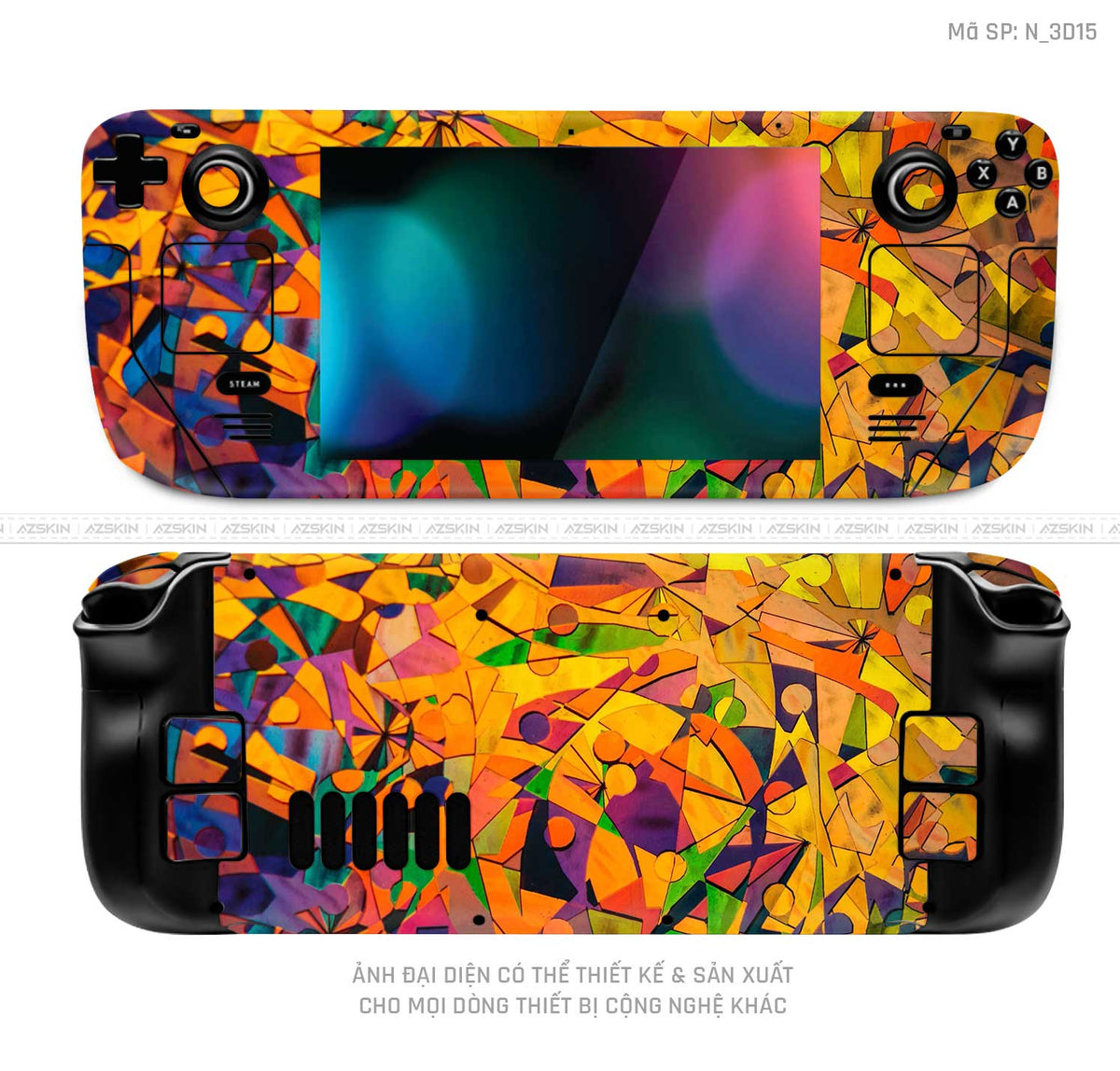 Dán Skin Máy Chơi Game Steam Deck Hình 3D | N_3D15