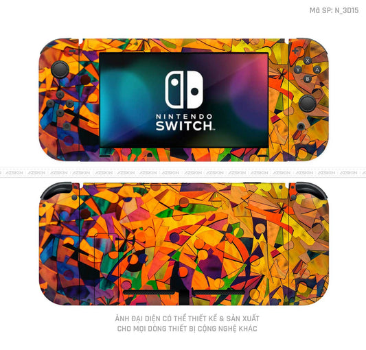 Dán Skin Máy Chơi Game Nintendo Switch Hình 3D | N_3D15
