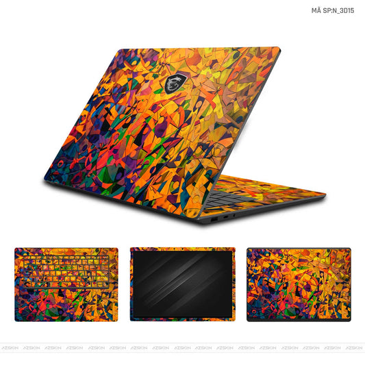 Dán Skin Laptop MSI Hình Nghệ Thuật 3D | N_3D15