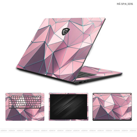 Dán Skin Laptop MSI Hình Nghệ Thuật 3D | N_3D16