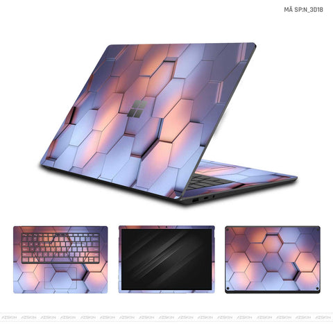 Dán Skin Laptop Surface Hình 3D | N_3D17