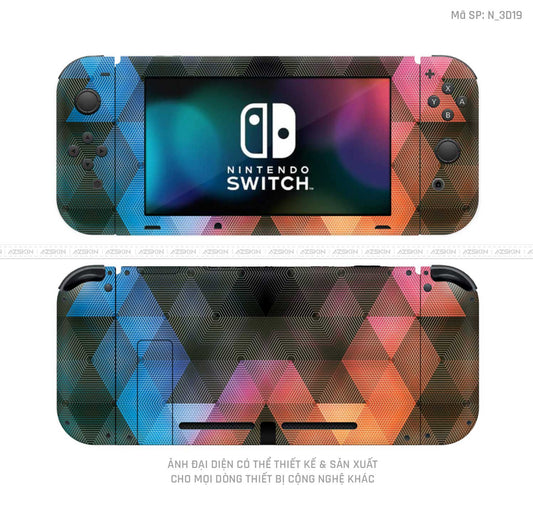 Dán Skin Máy Chơi Game Nintendo Switch Hình 3D | N_3D19