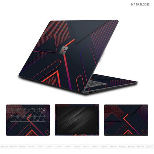 Dán Skin Laptop Surface Hình 3D | N_3D22