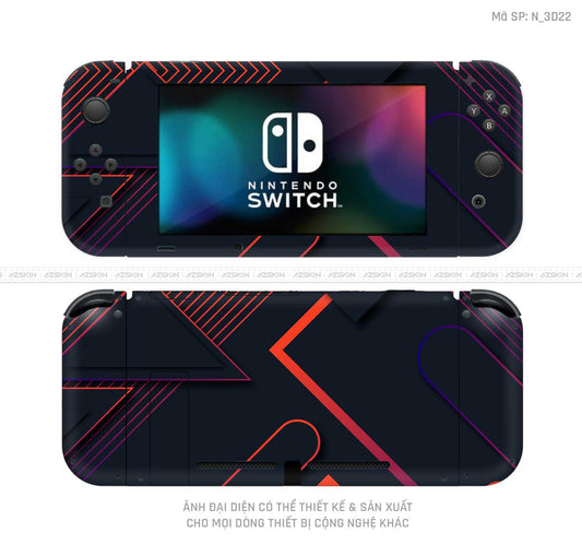 Dán Skin Máy Chơi Game Nintendo Switch Hình 3D | N_3D22