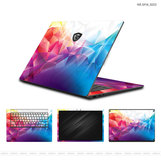 Dán Skin Laptop MSI Hình Nghệ Thuật 3D | N_3D23