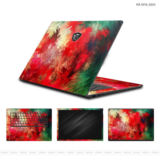 Dán Skin Laptop MSI Hình Nghệ Thuật 3D | N_3D24