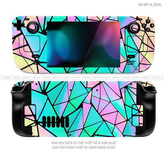 Dán Skin Máy Chơi Game Steam Deck Hình 3D | N_3D26