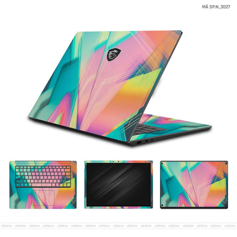 Dán Skin Laptop MSI Hình Nghệ Thuật 3D | N_3D27