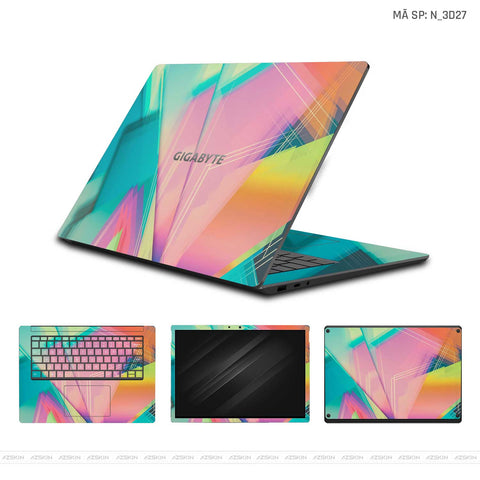 Dán Skin Laptop Gigabyte Hình 3D | N_3D27