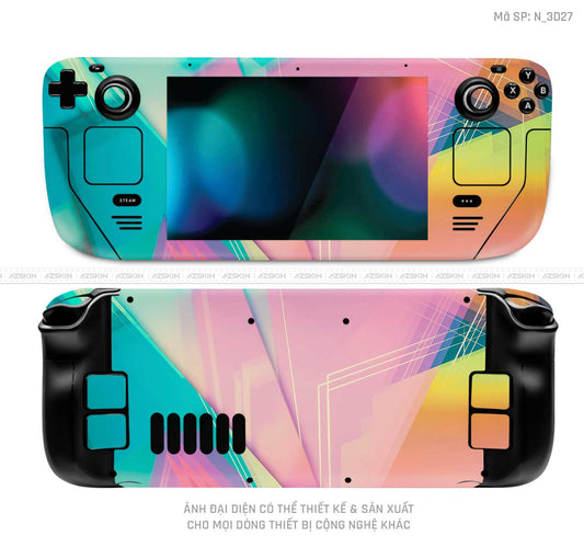 Dán Skin Máy Chơi Game Steam Deck Hình 3D | N_3D27