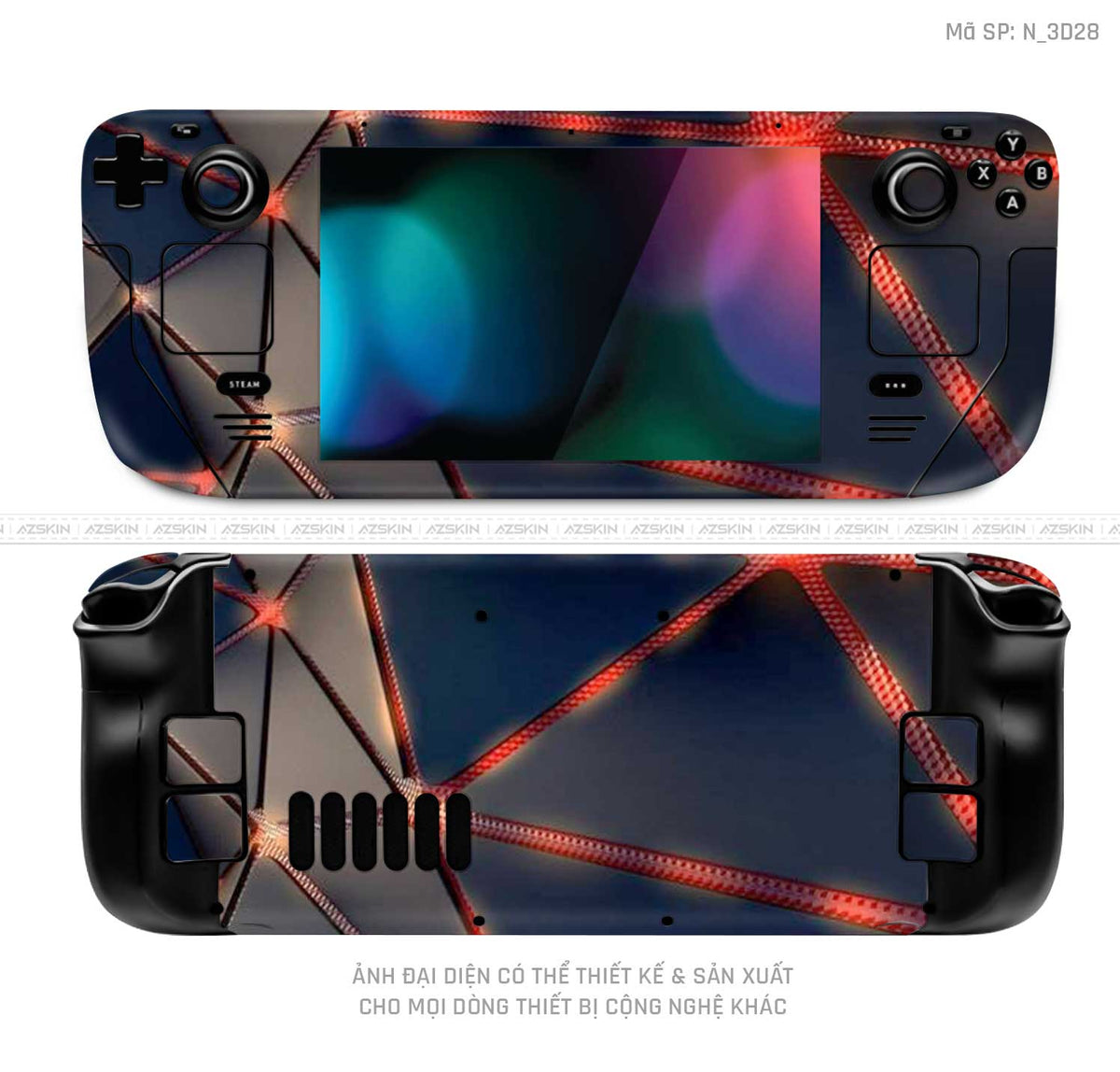 Dán Skin Máy Chơi Game Steam Deck Hình 3D | N_3D28