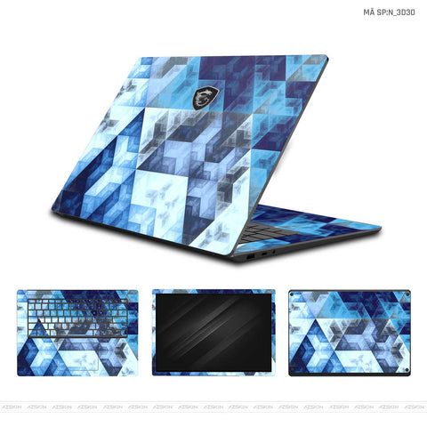 Dán Skin Laptop MSI Hình Nghệ Thuật 3D | N_3D30