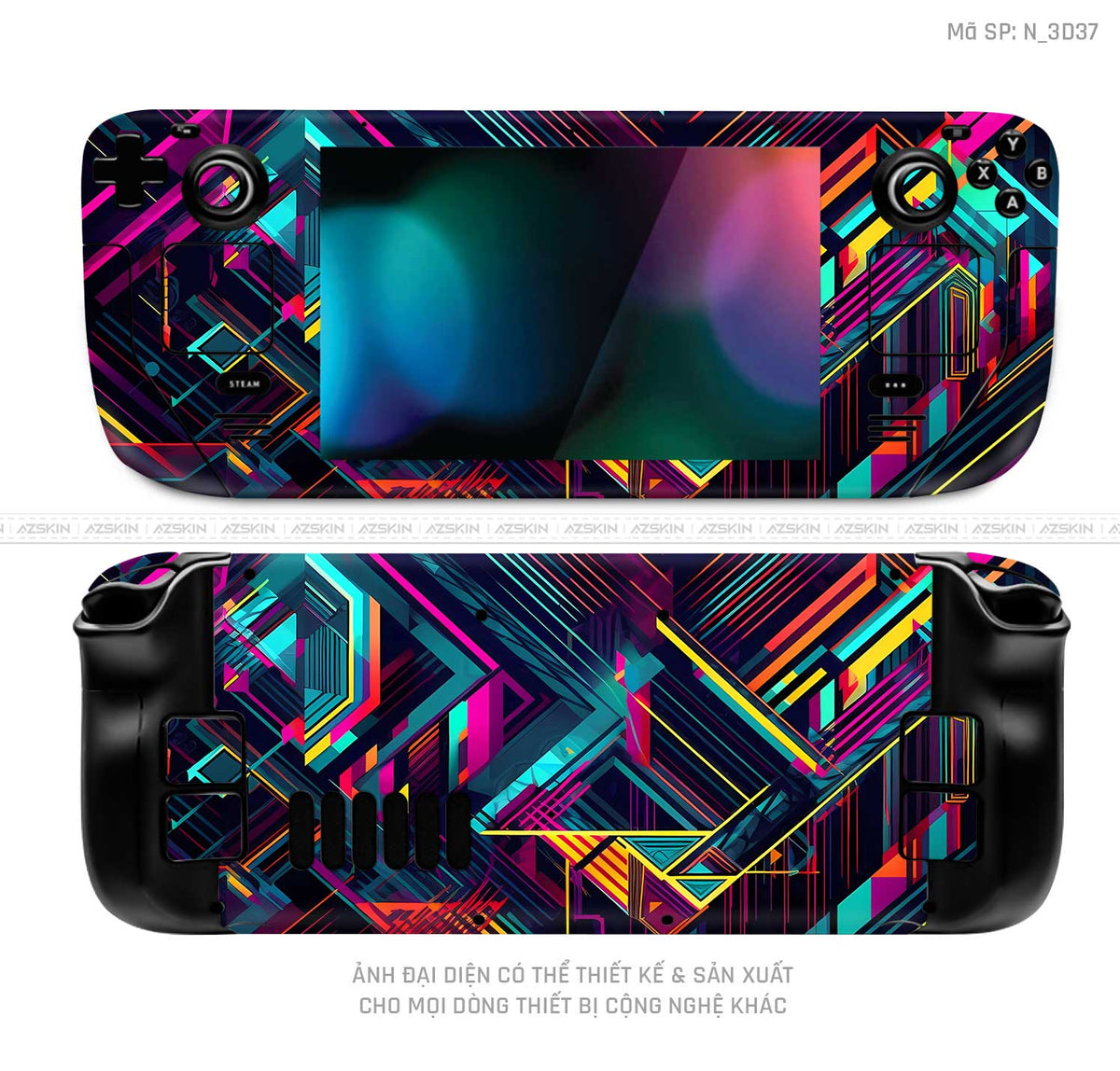 Dán Skin Máy Chơi Game Steam Deck Hình 3D | N_3D37